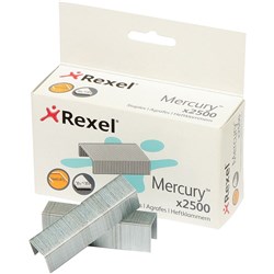 Rexel Staples Heavy Duty For Mercury Stapler Stainless Steel Box Of 2500