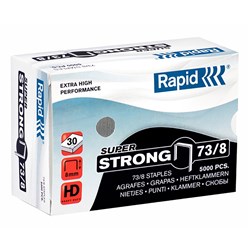 RAPID 73/8 STAPLES 8mm HD31 BOX 5000