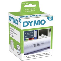 Dymo SD99012 Labelwriter Label 36x89mm Address-Paper White Box of 520
