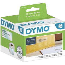 Dymo SD99013 Labelwriter Label 36mmx89mm Large Address Clear Box of 260