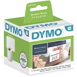 Dymo 30374 Labelwriter Labels 89mmx51mm Appointment Card White Non-Adhesive Box of 300