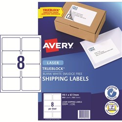 AVERY L7165 MAILING LABELS Laser 8/Sht 99.1x67.7mm BOX 800