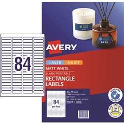 AVERY L7656 MEDIA LASER LABELS 32mm Slide 84/Sht 46x11.11mm PK 2100