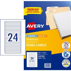 AVERY L7170 FILING LASER LABEL File Spine 51/Sht 134x11mm PK 600