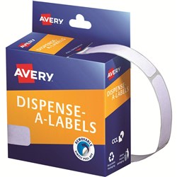 AVERY DMR1349W DISPENSER LABEL Rectangle 13x49mm White PK 550