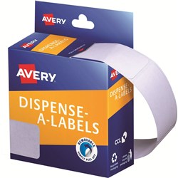 AVERY DMR2449W DISPENSER LABEL Rectangle 24x49mm White PK 325