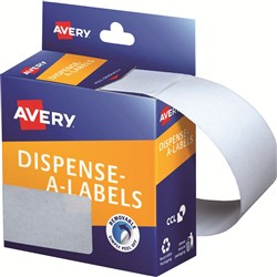 AVERY DMR7627W DISPENSER LABEL Rectangle 76x27mm White PK 180