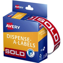 AVERY DMR1964SD DISPENSR LABEL Printed SOLD PK 250