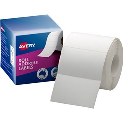 AVERY ADDRESS LABELS 78x48mm Roll White BOX 500