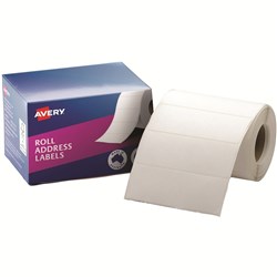 AVERY ADDRESS LABELS 102x36mm Roll White BOX 500