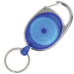 Rexel Snap Lock Key Holder Retractable 60cm Blue EACH