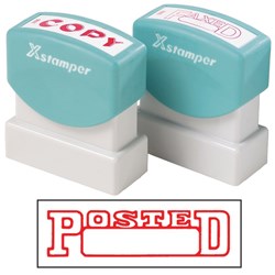 XSTAMPER -1 COLOUR -TITLES P-Q 1211 Posted/Date Red EACH