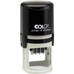 Colop Time & Date Stamp R40 12HR 4mm Type Self Inking