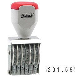 Deskmate Rubber Number Stamp 6 Band, 4mm