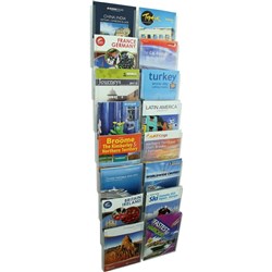 Esselte Cliplock Wall System A4 Brochure Holder 8 Tier 16 Pockets