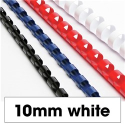 Rexel Plastic Binding Comb 9.5 60 Sheets Capacity White Pack Of 100