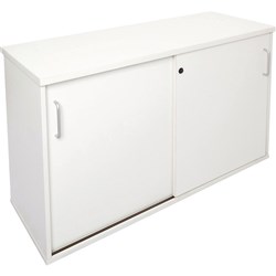 Rapidline Rapid Span Credenza 1800W x 450D x 730mmH Lockable Sliding Doors White