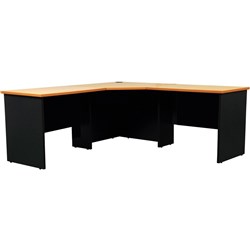 LOGAN WORKSTATION 1800X1800X600 Beech & Ironstone