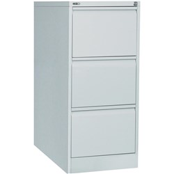 Rapidline GO Vertical Filing Cabinet 3 Drawer 460W x 620D x 1016mmH Silver Grey
