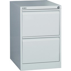 Rapidline GO Vertical Filing Cabinet 2 Drawer 460W x 620D x 705mmH Silver Grey