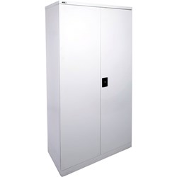Rapidline GO Swing Door Steel Cupboard 910W x 450D x 1830mmH Silver Grey