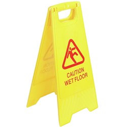 ITALPLAST SAFETY SIGN Wet Floor Yellow