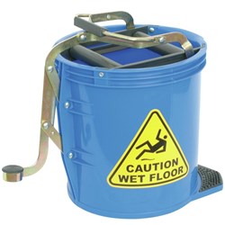 ITALPLAST MOP BUCKET Heavy Duty 16Ltr Blue