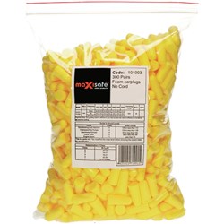 MAXISAFE DISPOSABLE EARPLUGS Uncorded Class 5 27dB Pack of 300