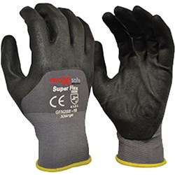 MAXISAFE SYNTHETIC COAT GLOVES Supaflex 3/4 Coated Glove Small Ctn 12