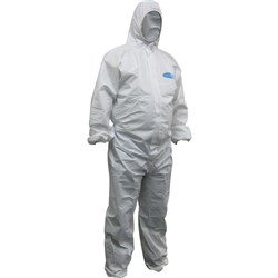 MAXISAFE DISPOSABLE COVERALLS Koolguard Laminated White 3X Large