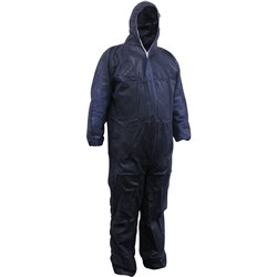 MAXISAFE DISPOSABLE COVERALLS Polypropylene Washable Blue Medium