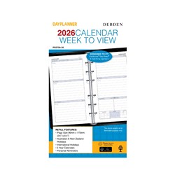 Debden Dayplanner Refill Personal 96x172mm Dated Week To View