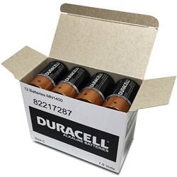 Duracell Coppertop Battery C Bulk 12pk