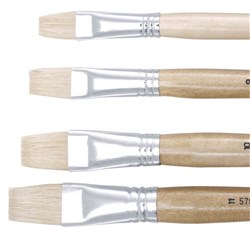 Jasart Hog Bristle Series 579 Flat Brushes Size 6 each