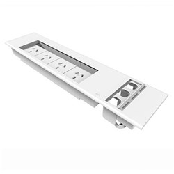 RAPID FLIP BOX 4 GPO + 3 Data Surface Mounted Box- White