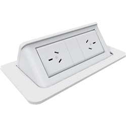 RAPID INDESK Module Pop Up 2 GPO White