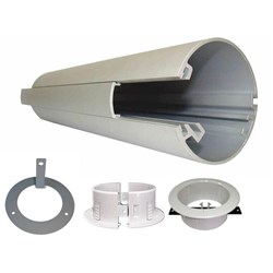 RAPID POWER POLE 2.1m Ceiling Coverplate-Silver 5m Lead and Starter Socket