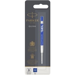 Parker Bl1 Gel Refill Medium 0.7mm Blue