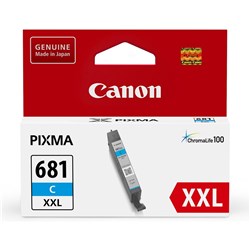 Canon Pixma CLI681XXLC Ink Cartridge Extra High Yeild Cyan