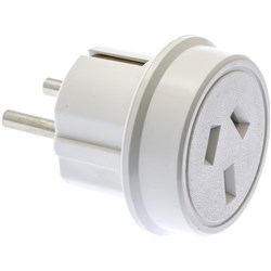 Moki Travel Adaptors For Europe White