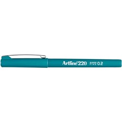 ARTLINE 220 0.2MM FINELINER Pen Dark Green Box of 12