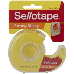 Sellotape Sticky Tape 18mmx25m In Dispenser Clear Box  8