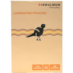 Bibbulmun Laminating Pouches A3 80 Micron Pack of 50