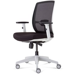 Rapidline Luminous Executive Chair High Mesh Back With Arms Back Fabric Seat