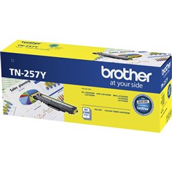 BROTHER TN257 YELLOW TONER 2,300pgs