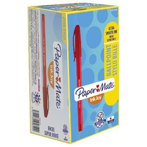 PAS0957140_papermate_inkjoy_100st_ballpoint_pens_1_0mm_red_50_pack